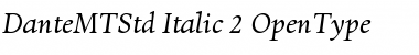 Dante MT Std Italic Font