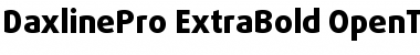 DaxlinePro ExtraBold Font
