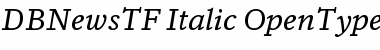 DB News TF Regular Italic