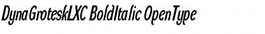 DynaGrotesk LXC Bold Italic