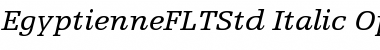 Egyptienne F LT Std 56 Italic Font