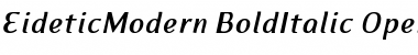 EideticModern-BoldItalic Bold Italic Font