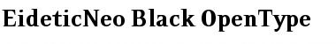 EideticNeo Black Regular Font