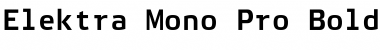 Elektra Mono Pro Bold Font