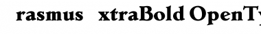ErasmusExtraBold Regular Font