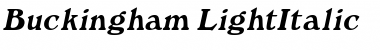 Buckingham LightItalic