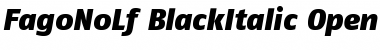 FagoNoLf BlackItalic