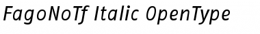 FagoNoTf Italic