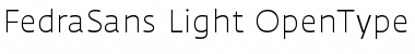 Fedra Sans Light Font