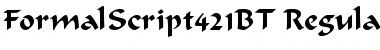 Formal Script 421 Regular Font