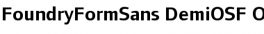 FoundryFormSans DemiOSF Font