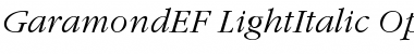 GaramondEF LightItalic Font