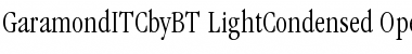 ITC Garamond Light Condensed