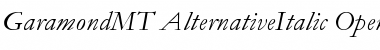 Garamond MT Alternative Italic Font