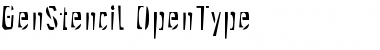 Gen Stencil Font