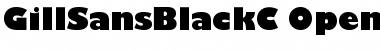 GillSansBlackC Regular Font