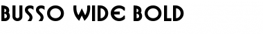 Busso Wide Bold Font