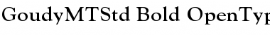 Goudy MT Std Bold