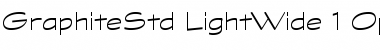 Graphite Std Light Wide Font