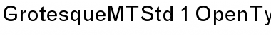 Download Grotesque MT Std Font