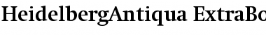 HeidelbergAntiqua ExtraBold Font