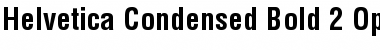 Helvetica Bold Condensed