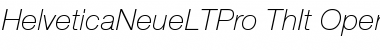 Helvetica Neue LT Pro 36 Thin Italic