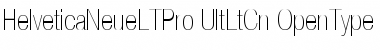 Helvetica Neue LT Pro 27 Ultra Light Condensed