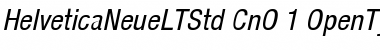 Helvetica Neue LT Std 57 Condensed Oblique