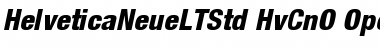 Helvetica Neue LT Std 87 Heavy Condensed Oblique