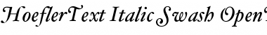Download HoeflerText-Italic-Swash Font
