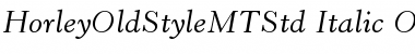 Horley Old Style MT Std Italic Font