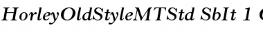 Horley Old Style MT Std Semibold Italic Font