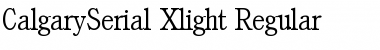 CalgarySerial-Xlight Regular Font