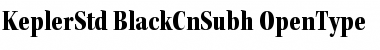 Kepler Std Black Condensed Subhead Font