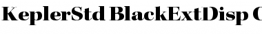 Kepler Std Black Extended Display Font