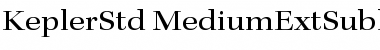 Kepler Std Medium Extended Subhead Font