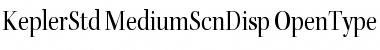Kepler Std Medium Semicondensed Display Font
