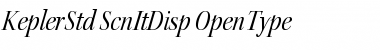 Kepler Std Semicondensed Italic Display
