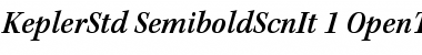 Kepler Std Semibold Semicondensed Italic