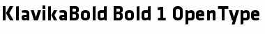 Klavika Bold Font