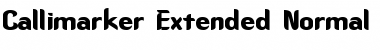 CallimarkerExtended Font