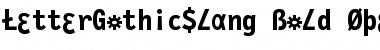 Download LetterGothicSlang Font