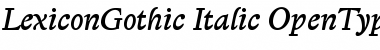 Download LexiconGothic Font