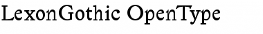 Lexon Gothic Regular Font