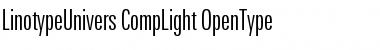 LinotypeUnivers CompLight Font