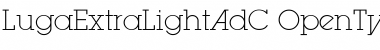 Download LugaExtraLightAdC Font