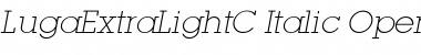 LugaExtraLightC Italic