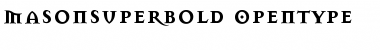 MasonSuper Bold Font