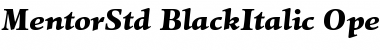 Mentor Std Black Italic Font